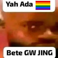 Sticker meme yah ada pelangi, bete gwe - Download PNG di doksli.site