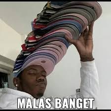 Sticker meme MALAS BANGET - Download PNG di doksli.site
