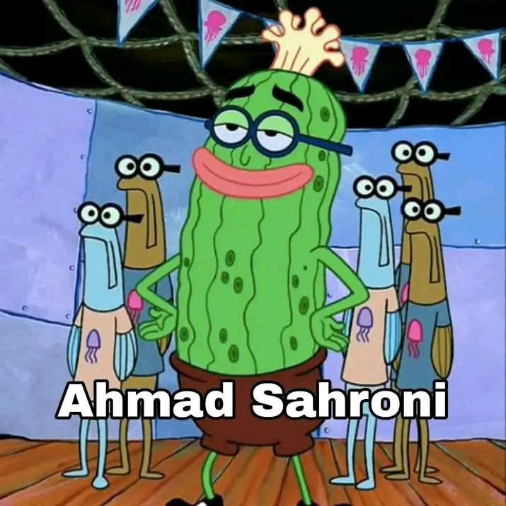 Sticker meme Ahmad sahroni - Download PNG di Doksli