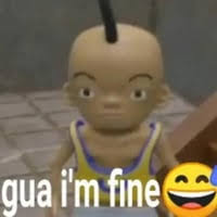 Sticker meme gua im fine - Download PNG di doksli.site