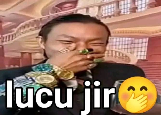 Sticker meme lucu jir - Download PNG di Doksli