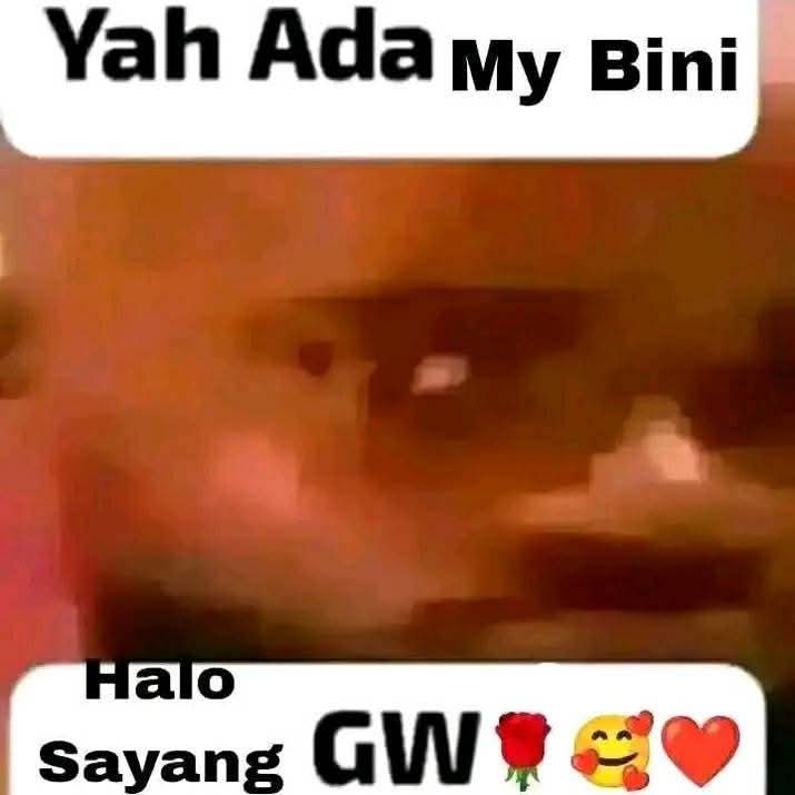 Sticker meme yah ada my bini. halo sayang gw dengan hashtag #karbit - Download PNG gratis di Doksli