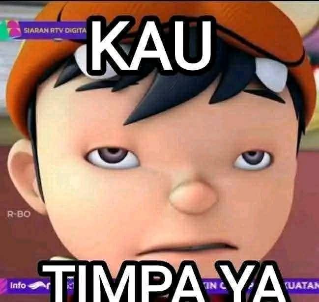 Sticker meme kau timpa ya? - Download PNG di Doksli